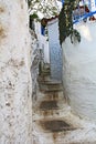 Narrow Winding Steps Beside a Home in Plaka, Athens, Greece