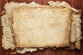 Worn old paper wood table, background for text Royalty Free Stock Photo