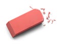 Used Pink Eraser Royalty Free Stock Photo