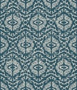 Worn out antique seamless background spiral cross kaleidoscope g Royalty Free Stock Photo