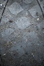 Worn Out Bottom Grooves on the Soles of Shoes Trainers Close Up Royalty Free Stock Photo