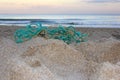 Old Fishing Net on Beach