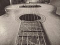 worn out guitar Royalty Free Stock Photo