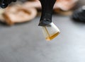 Worn out shoes for Latin American ballroom dancing. Royalty Free Stock Photo