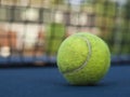 Worn out tennis ball Royalty Free Stock Photo