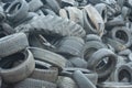 Worn Out Used and Discarded Tires Royalty Free Stock Photo