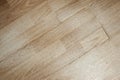 Worn and scratched laminate parquet surface with wooden pattern, abstract repair backdrop Royalty Free Stock Photo