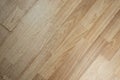 Worn and scratched laminate parquet surface with wooden pattern, abstract repair backdrop Royalty Free Stock Photo