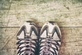 Worn sneakers Royalty Free Stock Photo