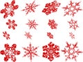 Worn Snowflakes