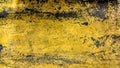 Worn steel plate painted yellow style grunge Royalty Free Stock Photo