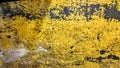 Worn steel plate painted yellow style grunge Royalty Free Stock Photo