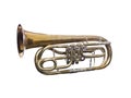 Worn wind instrument Royalty Free Stock Photo