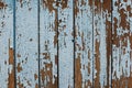 Worn Wooden blue Background with cracked old paint Royalty Free Stock Photo