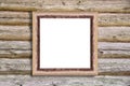 Worn wooden frame Royalty Free Stock Photo