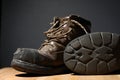 Worn Work Boots Royalty Free Stock Photo