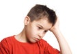 Worried boy Royalty Free Stock Photo