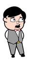 Worried Cartoon Groom Talking