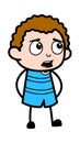 Worried Cartoon Kid Talking