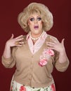 Worried Drag Queen Royalty Free Stock Photo