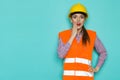 Worried Female Worker Royalty Free Stock Photo