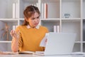 Worried frustrated woman shocked by bad news or rejection reading letter, stressed girl troubled with financial problem Royalty Free Stock Photo