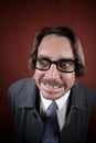 Worried Man with Glasses making a Funny Face Royalty Free Stock Photo