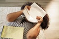 Worried Student Studying Chemistry For College Homework Royalty Free Stock Photo