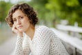 Worried Woman Lost In Thought Royalty Free Stock Photo