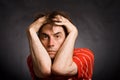 Worried young man Royalty Free Stock Photo