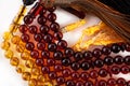 Worry-beads with tassel made of amber