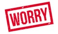 Worry rubber stamp Royalty Free Stock Photo
