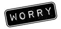 Worry rubber stamp Royalty Free Stock Photo