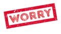 Worry rubber stamp Royalty Free Stock Photo