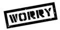 Worry rubber stamp Royalty Free Stock Photo