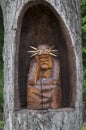 Worrying Jesus - wooden sculpture Poland