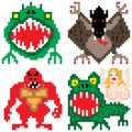 Worse terror horror monster eight bit pixel art