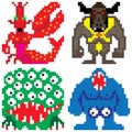 Worse terror horror monster eight bit pixel art