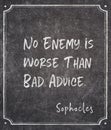 Is worse than Sophocles quote