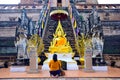 worship Buddha at the temple in Thailand