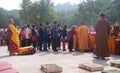 The worship of a Buddism godness Guanyin