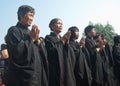 The worship of a Buddism godness Guanyin