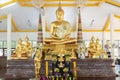 worship golden buddha