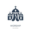 worship icon in trendy design style. worship icon isolated on white background. worship vector icon simple and modern flat symbol