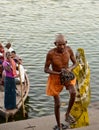 Worshiper on Ganga river