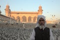 Worshiper at Mecca Masjid mosque, Hyderabad Royalty Free Stock Photo