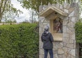 Worshipper at the religious site in Medjugorje