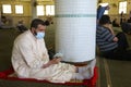 Worshippers attend Friday prayers at mosque as Palestinians ease the coronavirus disease COVID-19 restrictions