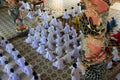 Worshippers in Cao Dai Temple in Vietnam