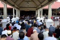 Worshippers fill Kauman Great Mosque for Friday prayers, close to the SultanÃ¢â¬â¢s Palace in